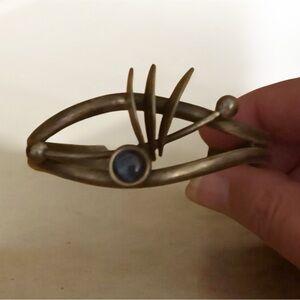 Y2K one of a kind silver tone cuff bracelet